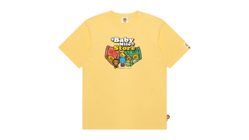BAPE Baby Milo Regular Fit Tee Yellow