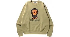 BAPE Baby Milo Relaxed Fit Crewneck Beige