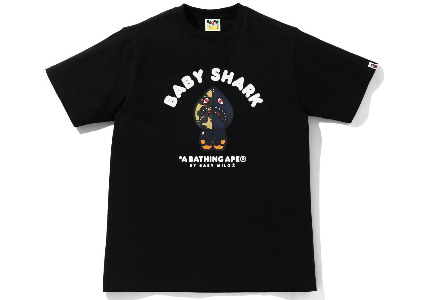 Bape shark black store tee