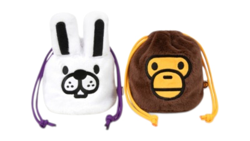 BAPE Baby Milo Small Plush Bag in Brown