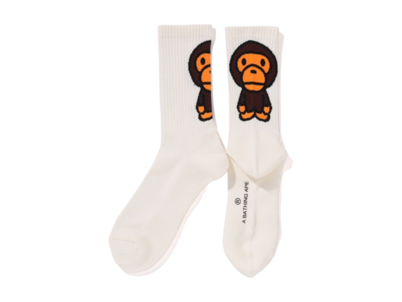 BAPE Baby Milo Socks White