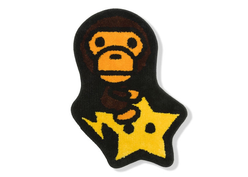 BAPE Baby Milo Sta Rug Brown Yellow