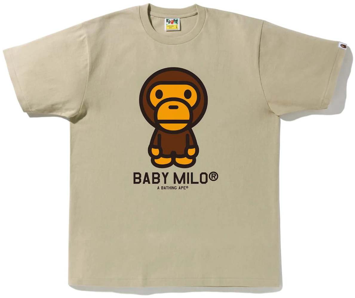 BAPE Baby Milo Tee (FW22) Beige Men's - FW22 - US