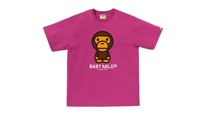 BAPE Baby Milo Tee Pink Men's - SS26 - GB