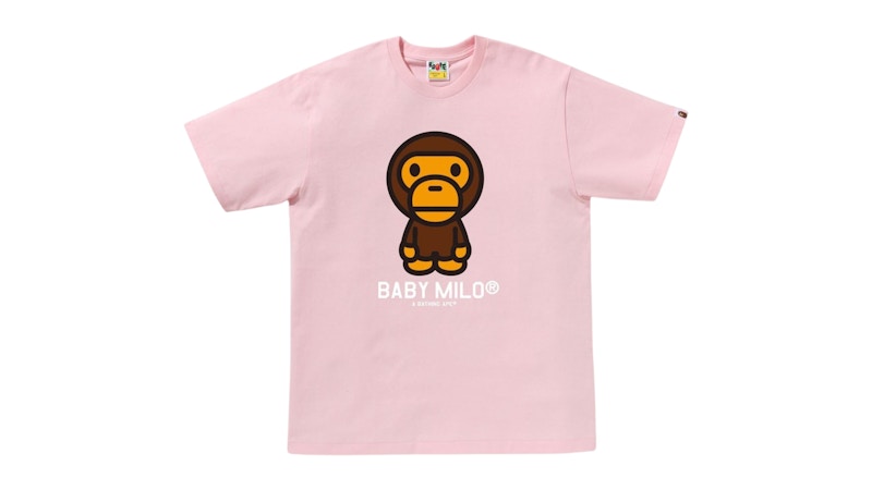 Pre-owned Bape Men's  Baby Milo Tee Shirt (ss25) In Pink