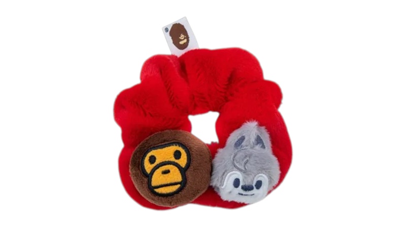 Pre-owned Bape Women's  Baby Milo X Stray Kids Scrunchie Bang Chan Headband In Red