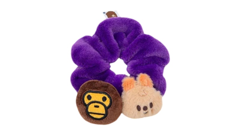 BAPE Baby Milo x Stray Kids Scrunchie Han Headband Purple - FW25 - US