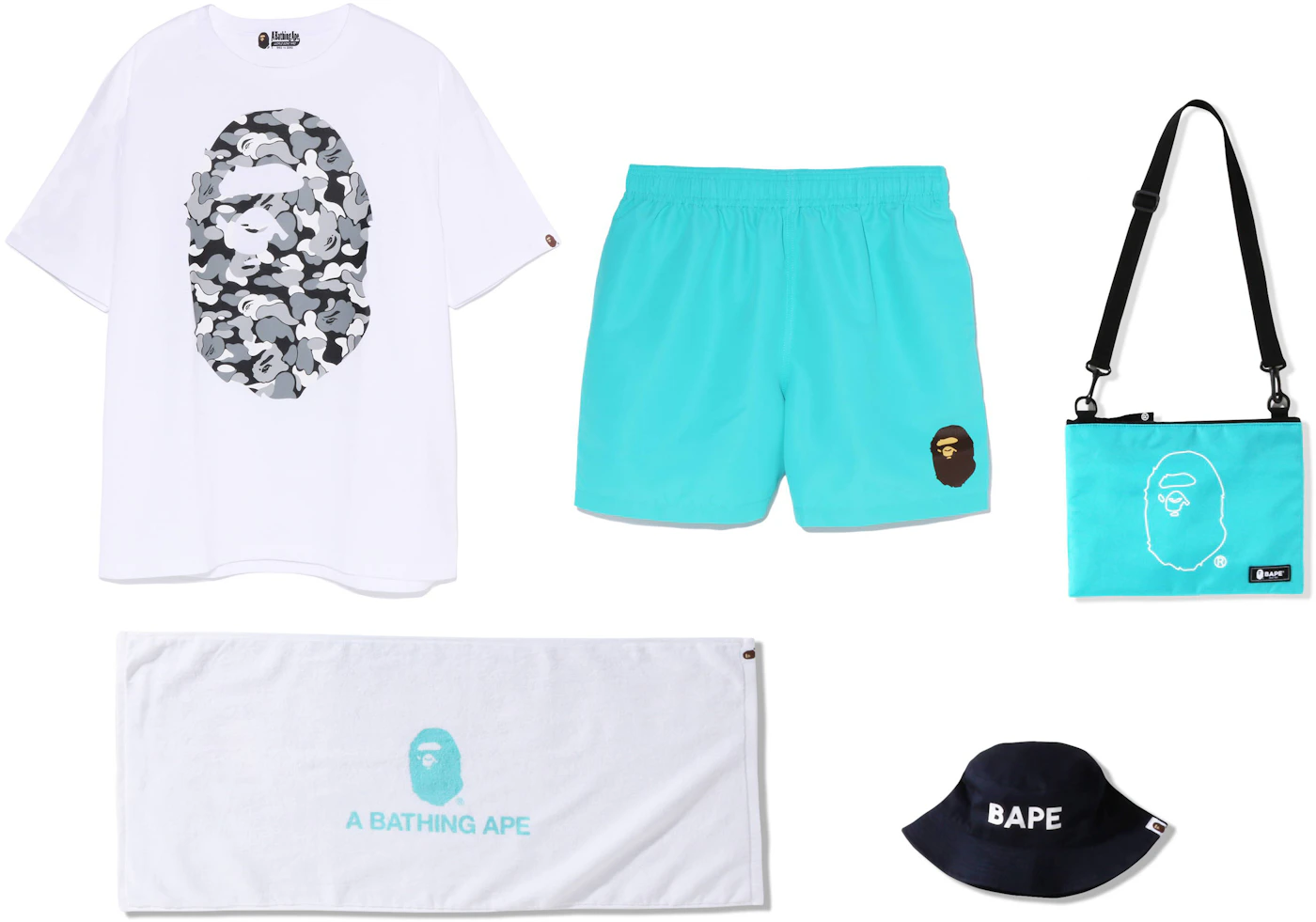 BAPE Beach Japan 2022 Exclusive Pack Bag Orange for Men
