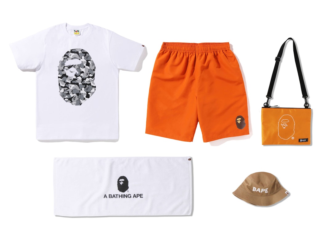 Pre-owned Bape Bag 2022 Beach Japan Exclusive Pack (mens) Grey Camo