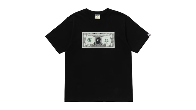 BAPE Banknote Tee Black