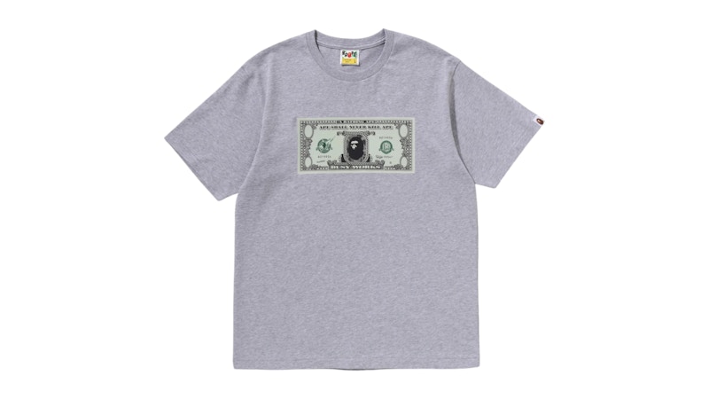 BAPE Banknote Tee Grey