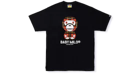 BAPE Bape Logo Check Baby Milo Tee Black/Red