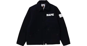 BAPE Bape Melton Zip Jacket Navy