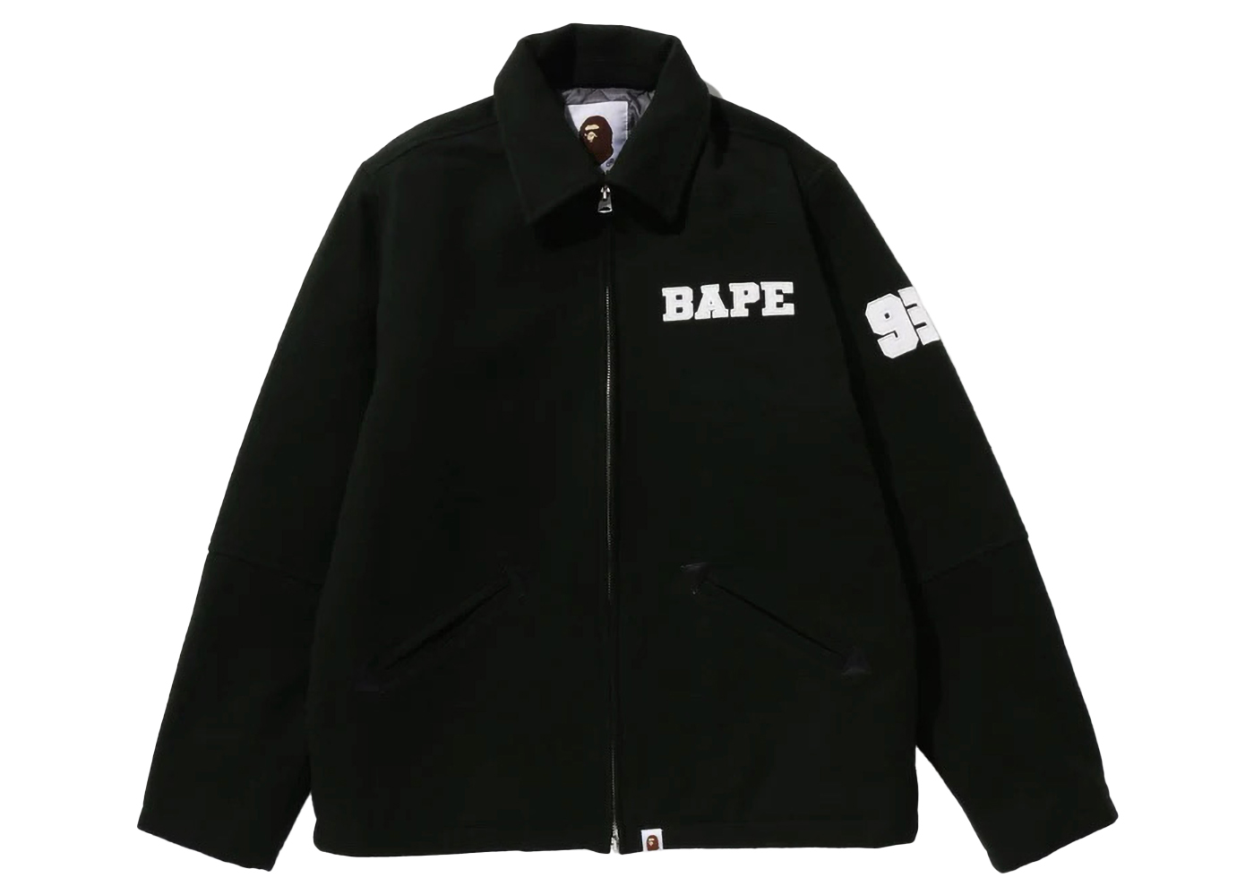 BAPE One Point Bape Graffiti Check Zip Jacket Blue Men's - FW22 - US