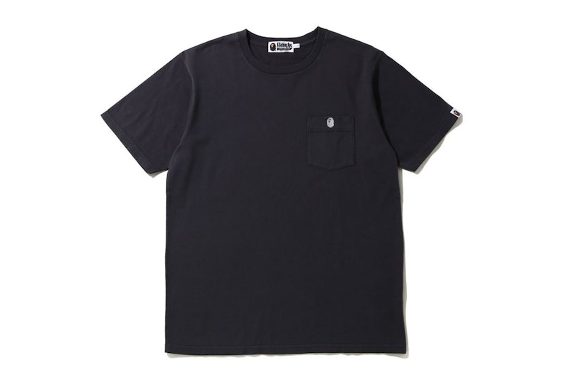 BAPE BAPE T-shirt à poche unique surteint noir