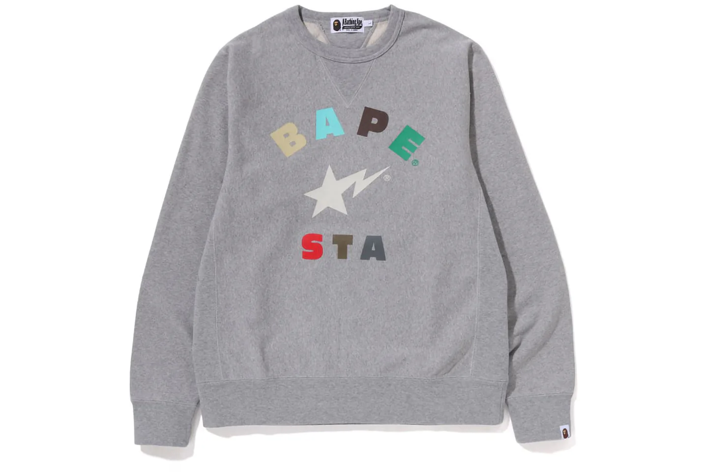 BAPE Bape Sta Crewneck Sweatshirt (FW22) Grey - FW22 - FR