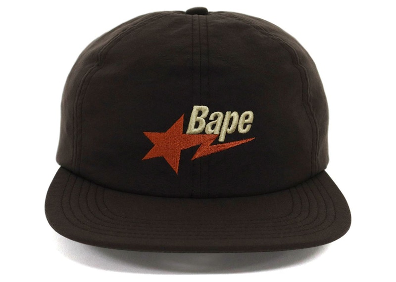 brown bape hat