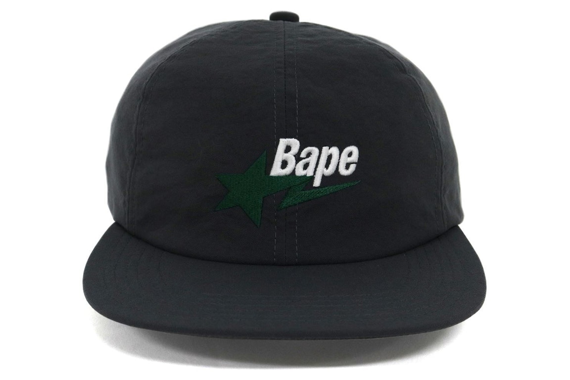 Pre-owned Bape Sta Logo Nylon Cap Grey