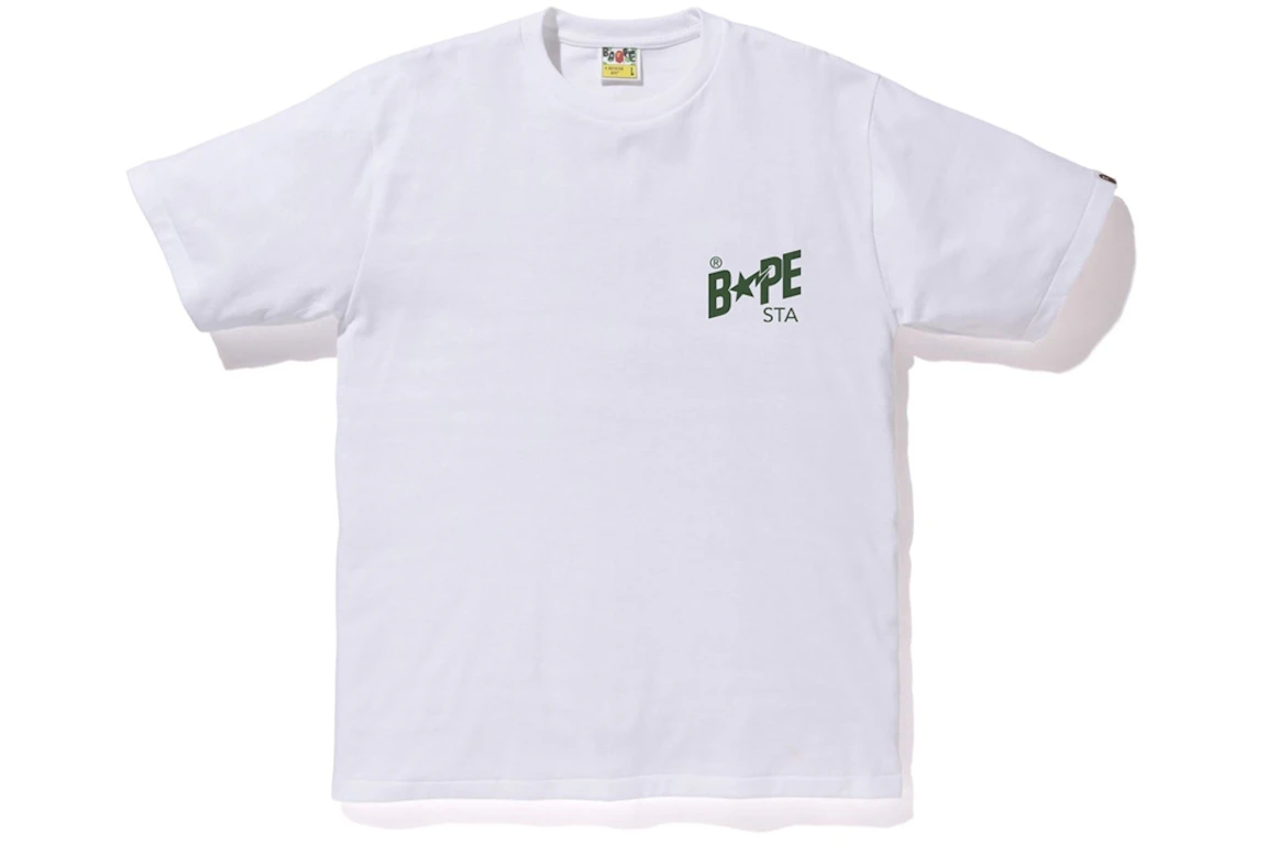BAPE Bapesta Color Tee White/Green