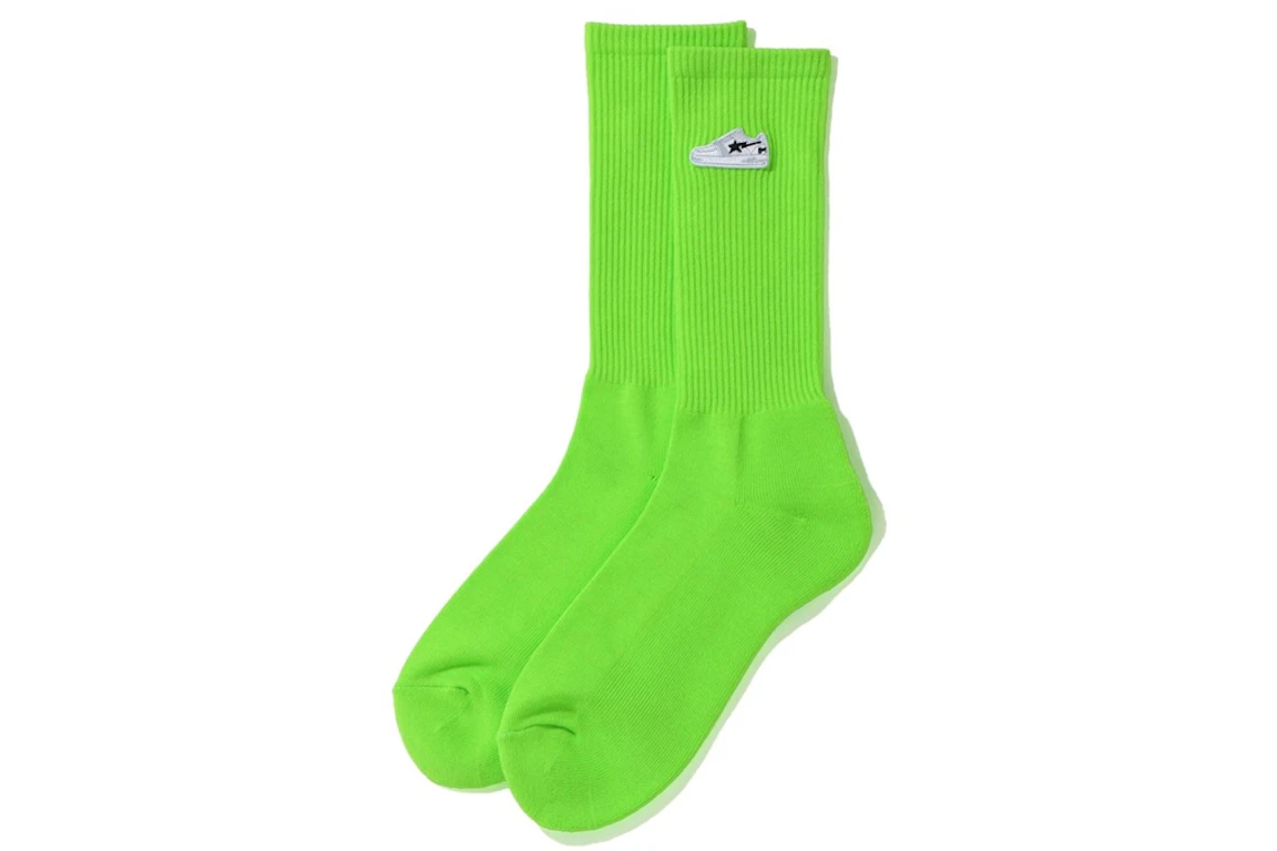 BAPE Bapesta One Point Socks Green