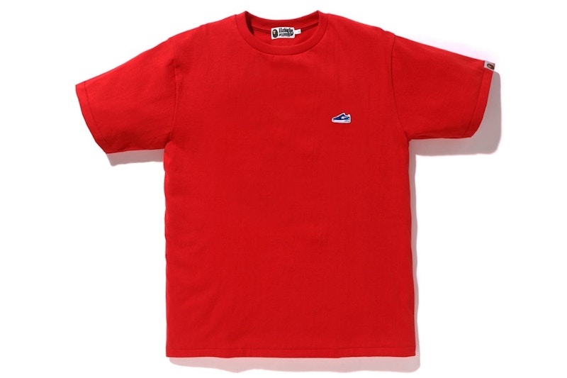 BAPE Bapesta One Point Tee Red