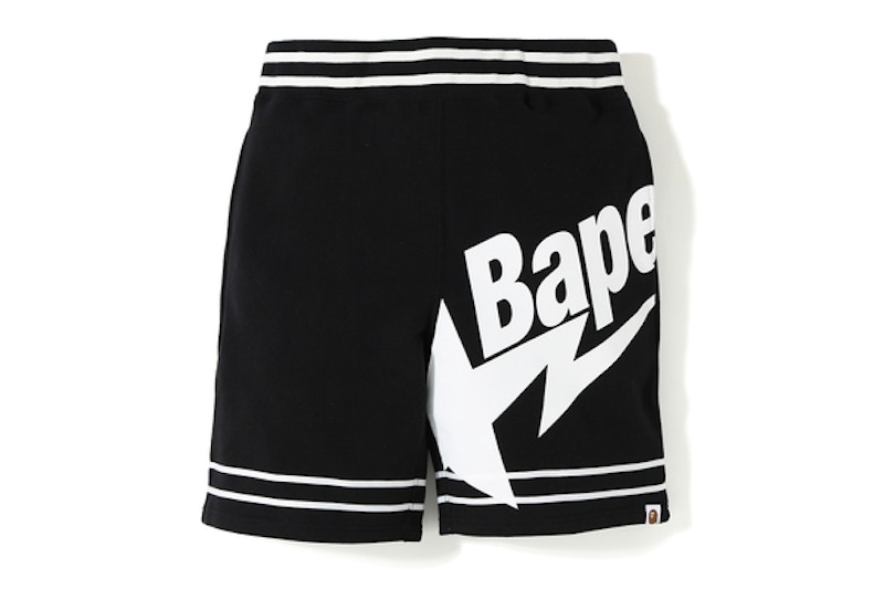 BAPE Bapesta Shorts Black - FW19 Men's - GB