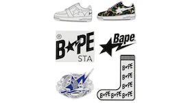 BAPE Bapesta Stickers Multi
