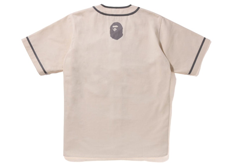 BAPE Baseball Shirt (2022) Ivory Men's - SS22 - US