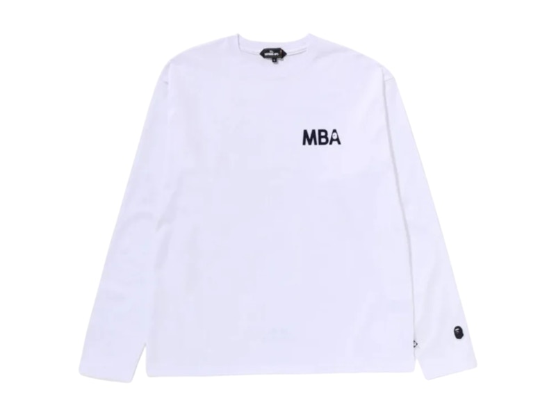 BAPE Basic L/S Tee White