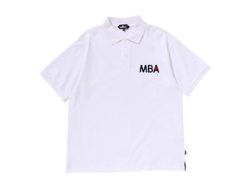 Polo BAPE Basic bianca