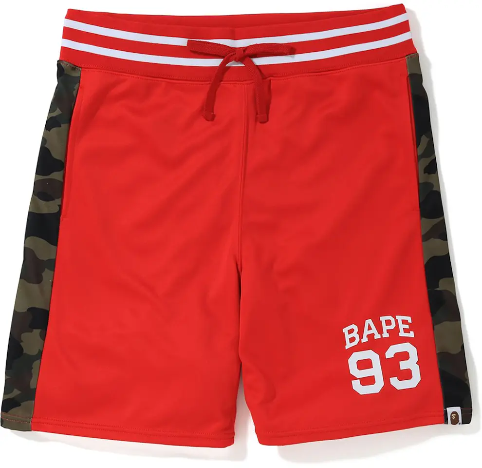 Bape Basketball Shorts Red Mens Ss19 Us