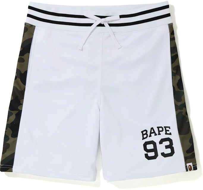 Bape Basketball Shorts White Ss19 Us
