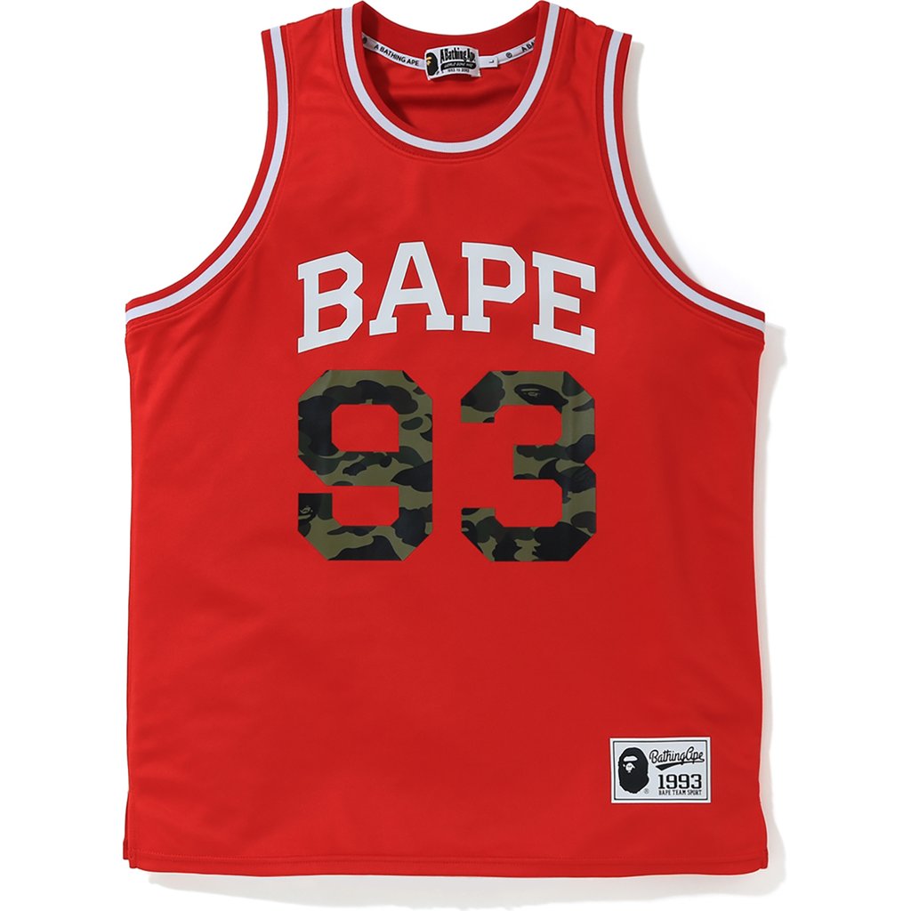 BAPE Basketball Tank Top Red Men's - SS19 - US