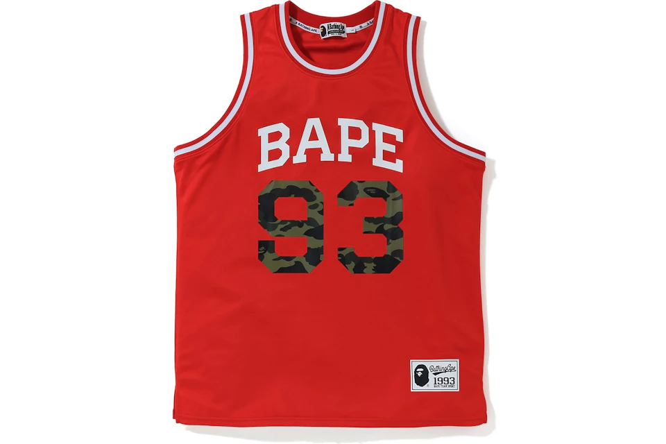 BAPE Basketball Tank Top Red