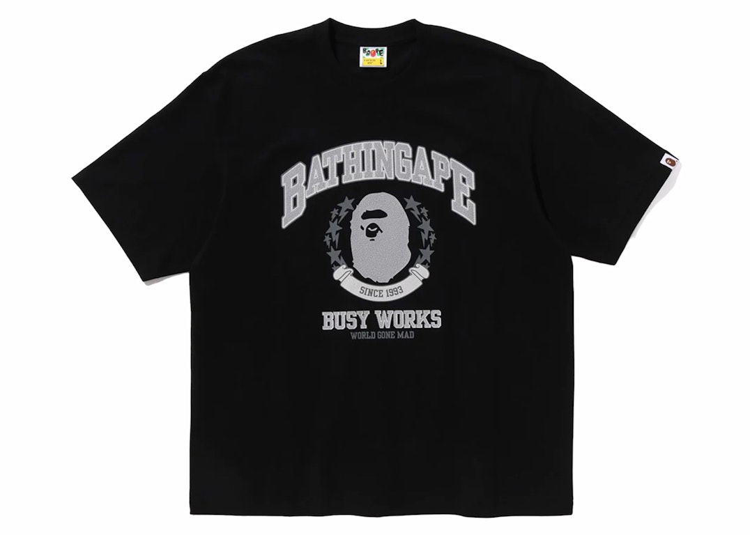Pre-owned Bape Bathing Ape Relaxed Fit Tee Black