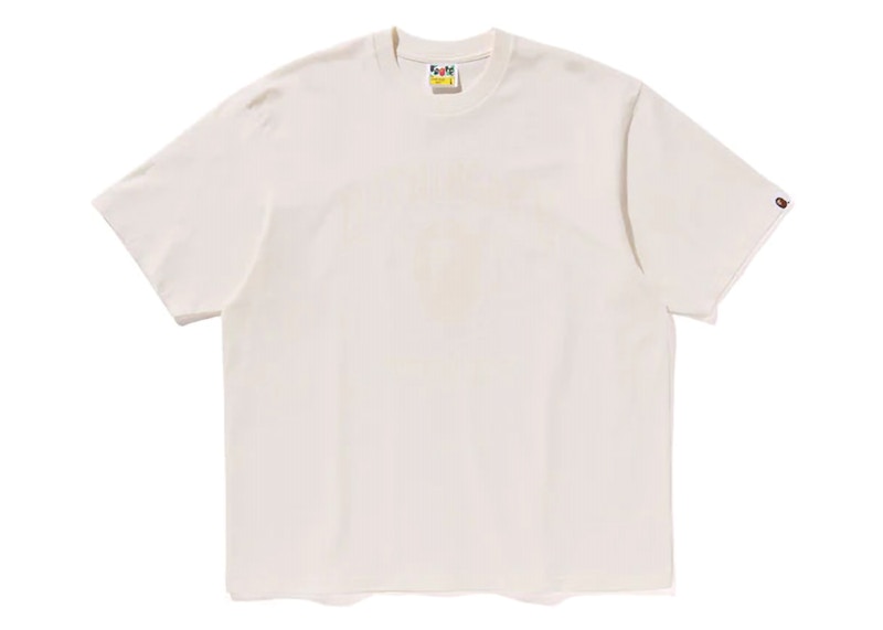 BAPE A Bathing Ape T-shirt à coupe décontractée ivoire