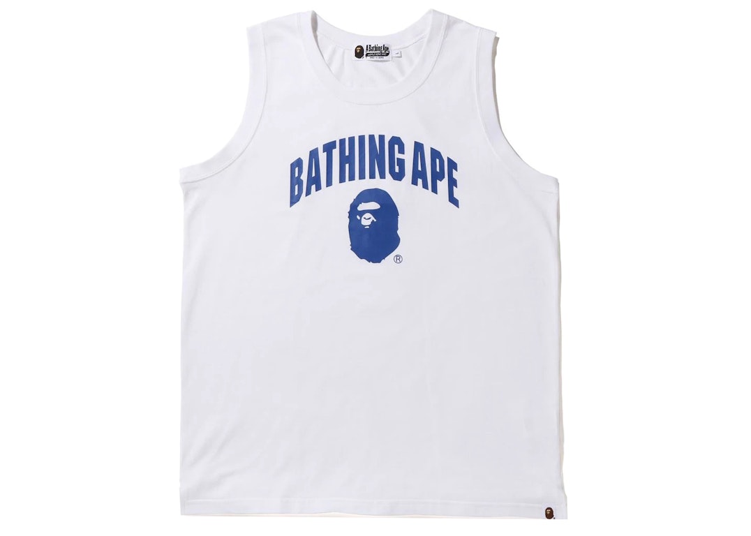 Pre-owned Bape Bathing Ape Tank Top White
