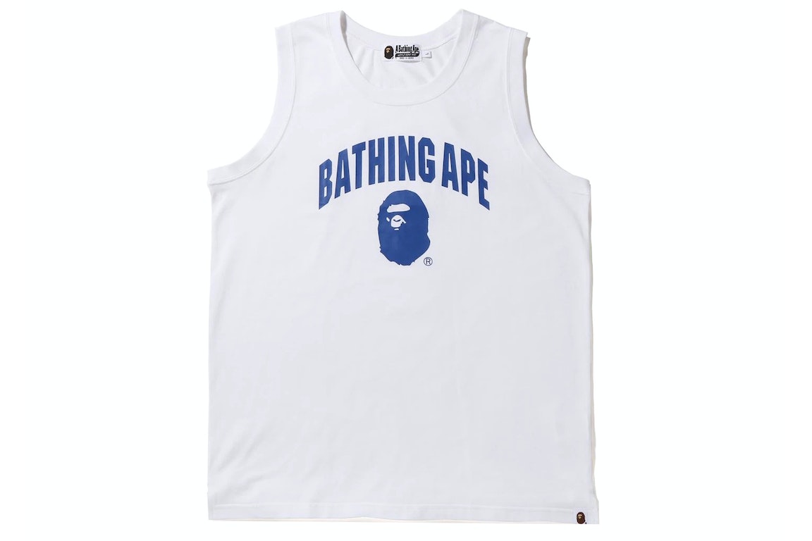 Pre-owned Bape Bathing Ape Tank Top White