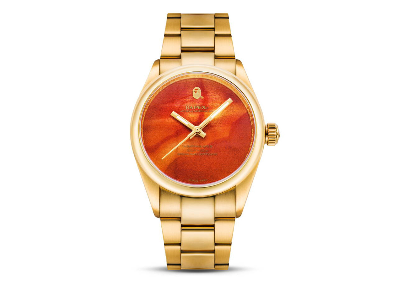 すぐ買いますTYPE 2 BAPEX Rose Gold　ベイペックス　腕時計