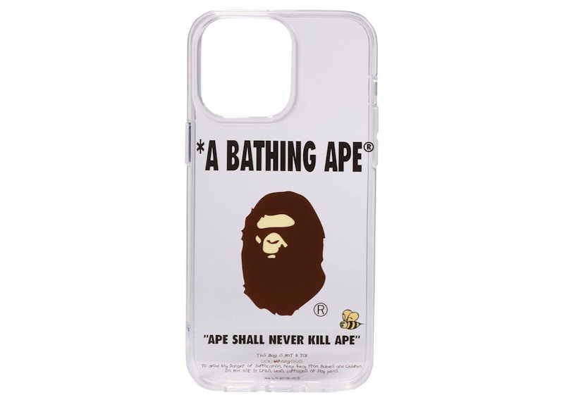 BAPE Bathing Ape iPhone 14 Pro Max Case Clear FW22 US