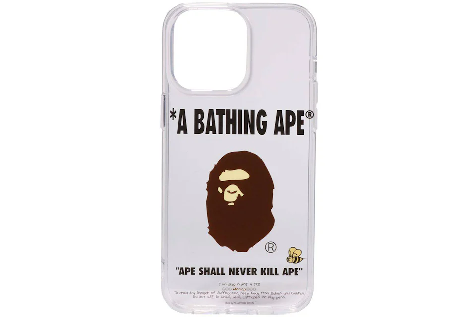 BAPE Bathing Ape iPhone 14 Pro Max Case Clear