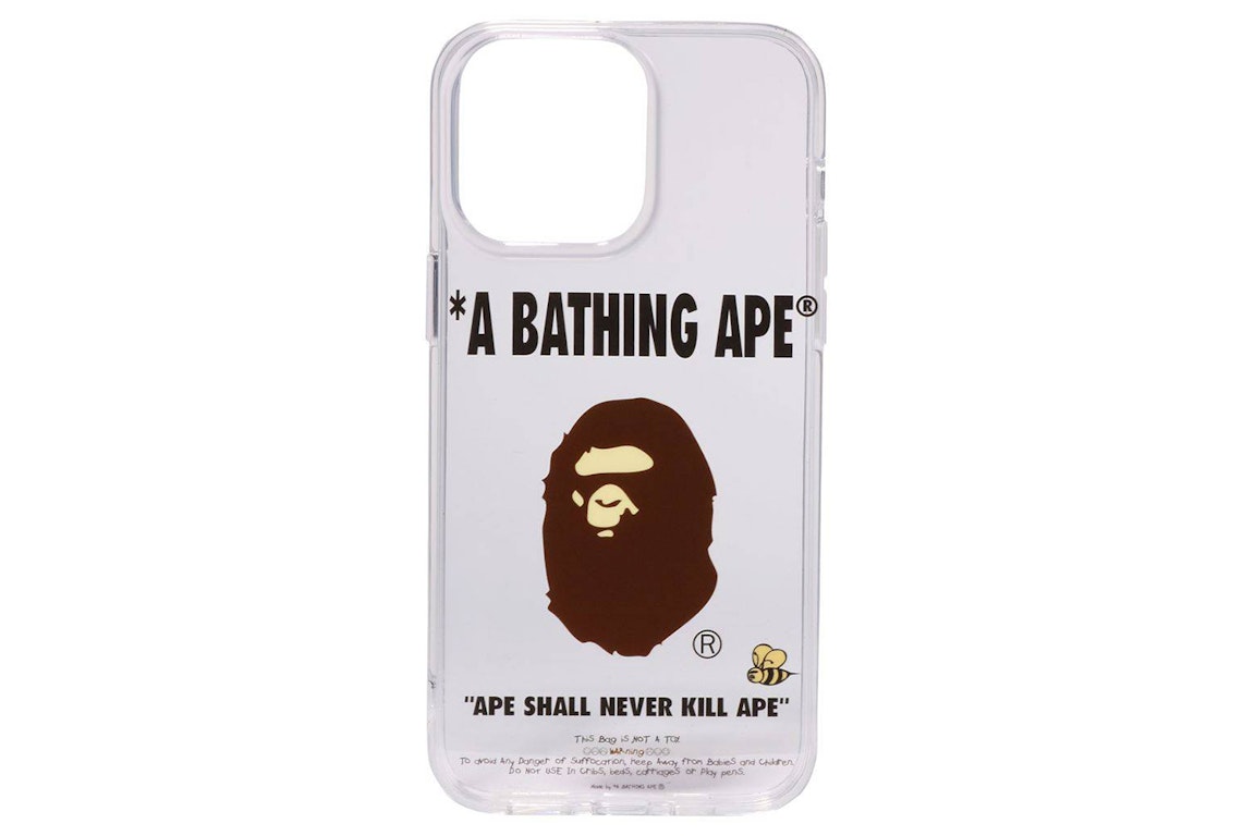 Pre-owned Bape Bathing Ape Iphone 14 Pro Max Case Clear