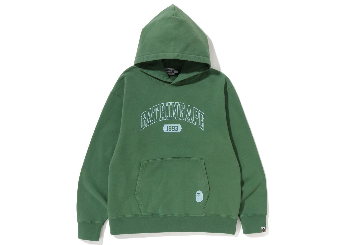 BAPE Batihng Ape Relaxed Fit Pullover Hoodie Green - SS23 - US