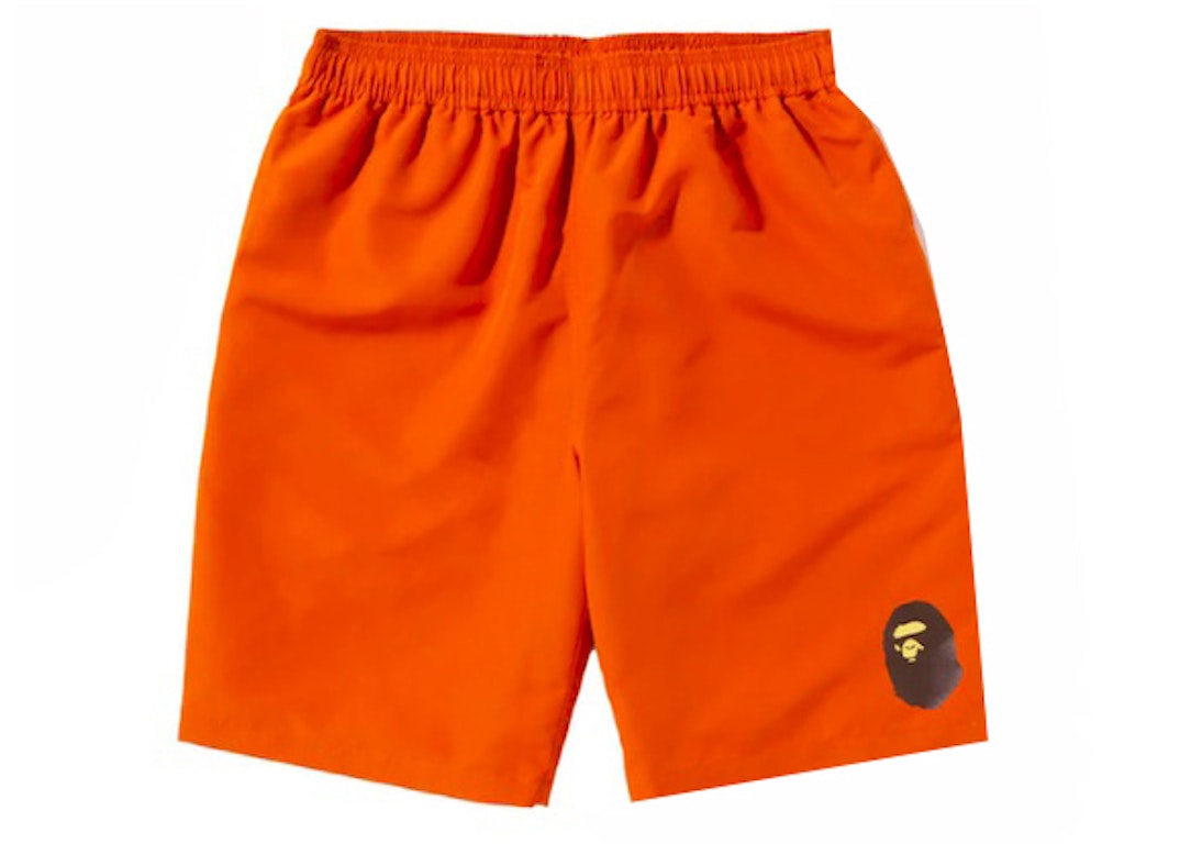 Pre-owned Bape Beach Japan 2022 Exclusive Pack Shorts Orange