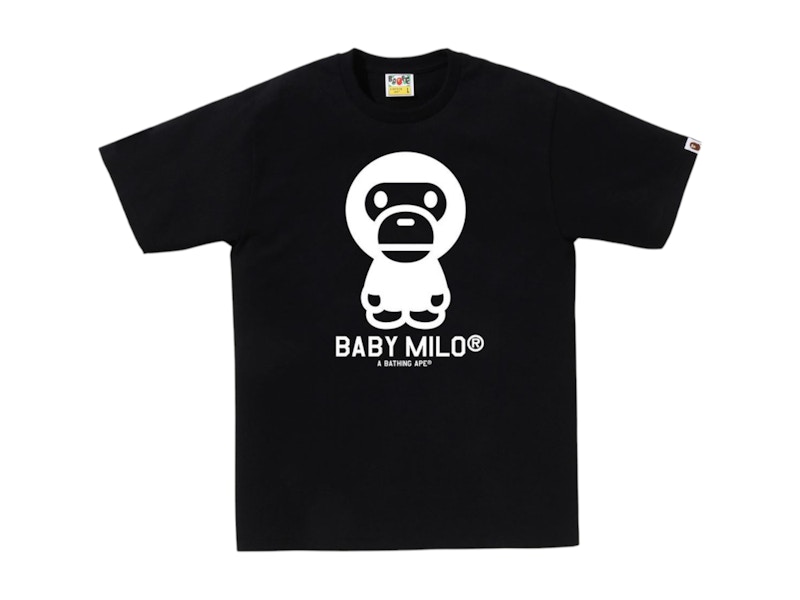 【2024年最新】大人気ブランドの人気アイテム  - Men's Black Tee Milo Baby Bicolor BAPE SS25 US - トップス
