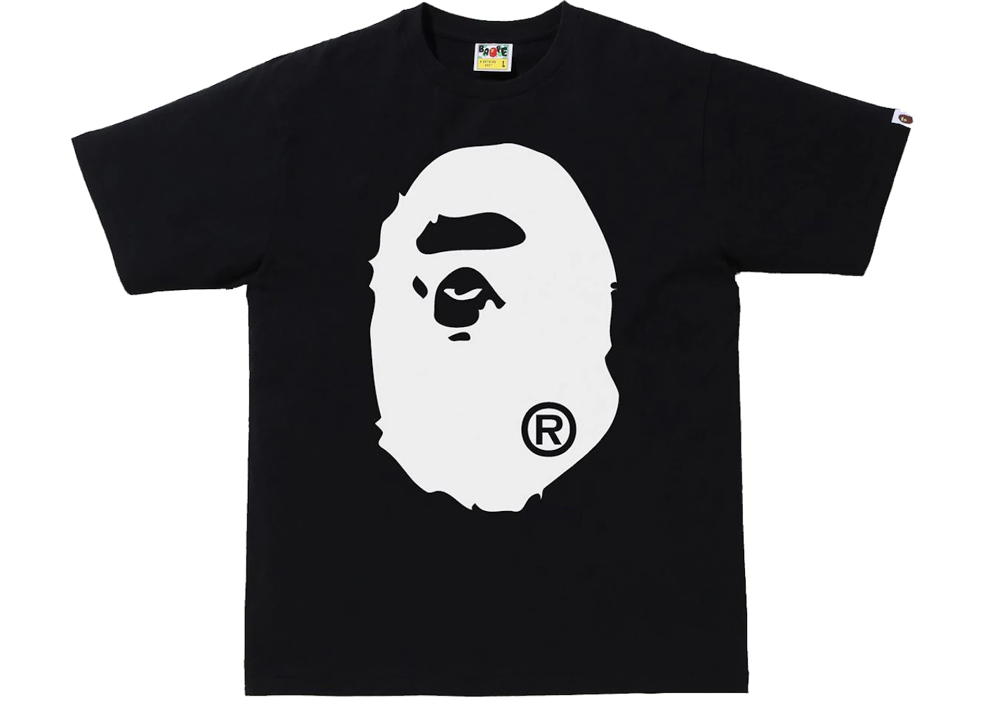 BAPE Bicolor Big Ape Head Tee (FW21/SS22/FW22) Black Men's FW21 US