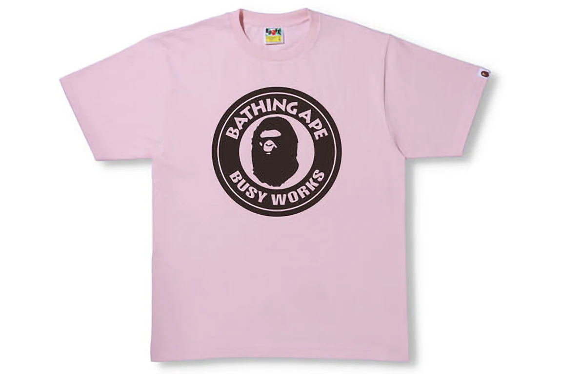 BAPE Bicolor Busyworks Tee (SS22) Pink