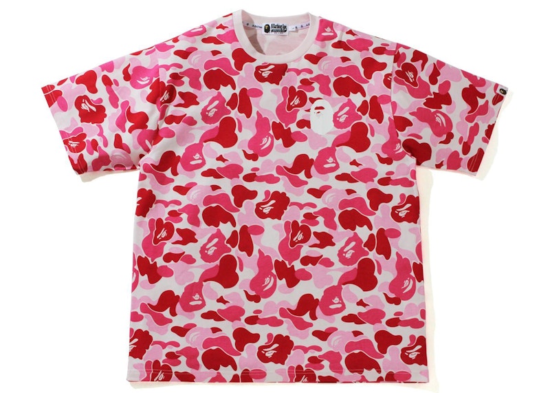 bape pink camo t shirt