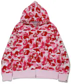 BAPE Big ABC Camo Relaxed Fit Full Zip Hoodie Pink - SS21 Men's - US