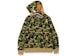 BAPE Big ABC Camo Shark Full Zip Hoodie Green
